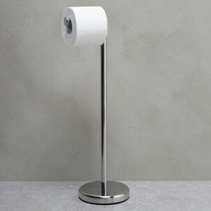 Gulvstående toalettrullholder, rustfritt stål