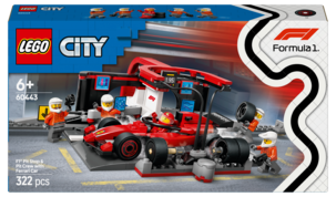 LEGO City F1 depotstopp og depotteam med Ferrari-bil 60443, fra 6 år