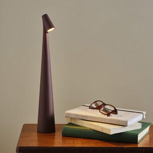 Lisa uppladdningsbar bordslampa USB, brun, dimbar