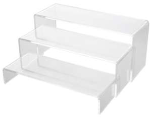 Parfymehylle, sminkehylle, displayhylle akryl