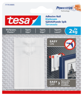 Självhäftande spikar Tesa, 2-pack