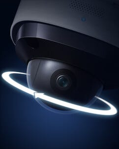Eufy Floodlight Cam 2K Pro Valvontakamera, 3 valonheitintä