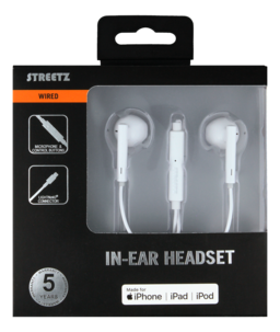 Streetz in ear-hörlurar Lightning