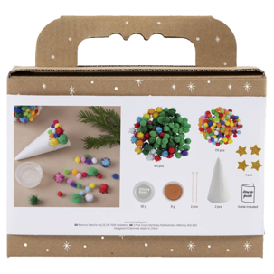 Creativ Company Mini DIY Kit julepynt juletre, fra 4 år