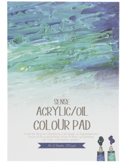 Olje- och akrylblock Sense A4