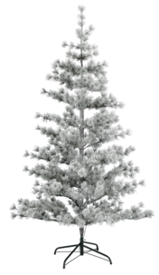 Frostad julgran med inbyggd belysning, 180 cm