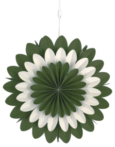 Adventsstjerne papp blomst 46 cm, Northlight
