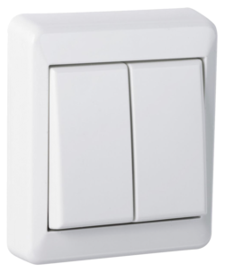 Elko RS utenpåliggende bryter kronevender innfelt