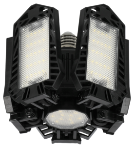 Garage- och förrådslampa 5 vinklingsbara blad 22 W