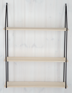 Seinähylly puu/metalli