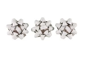 Paketrosetter glitter, 3-pack