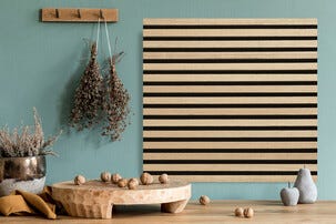 FibroTech Square akustikkpanel til vegg og tak, 2-pakning