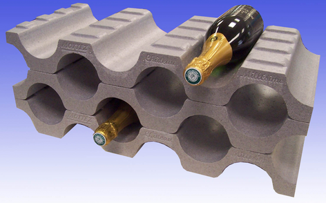 Vinställ för 9 flaskor, utbyggbart startset, Mottez 