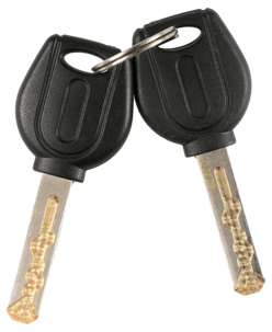 Vaierlås med nøkkel, 100 cm