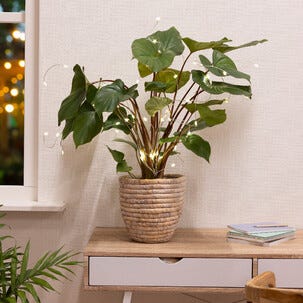 Ljusslinga LED för kruka, batteridriven, 80 cm