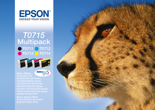 Epson T0711 till T0715 bläckpatron