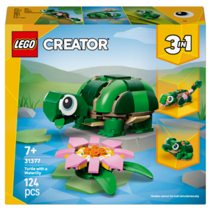 LEGO Creator 3-i-1 Skilpadde med vannliljeblomst 31377, fra 7 år