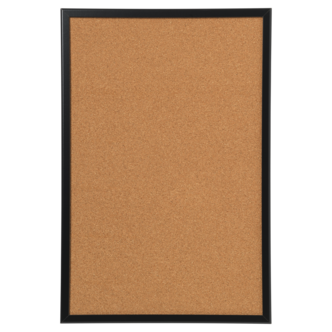 Anslagstavla kork med svart ram, 60x40 cm