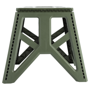 Hopfällbar sittpall grön plast, 45 cm