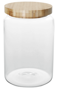 Lasipurkki, jossa puukansi