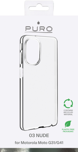 Puro mobilskal 0.3 Nude för Motorola Moto G41/G31
