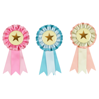 Rosetter till käpphäst, 3-pack