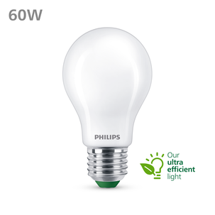 LED Lamppu Philips Ultra Efficient E27 A60, 4 W, lämpimän valkoinen