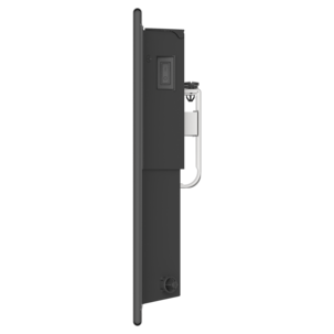 Sähköpatteri seinään termostaatilla 230 V, musta, 400 W