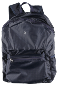 Hopfällbar ryggsäck, lättvikt, svart