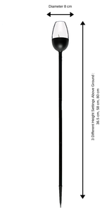 Fackla solcell markspjut