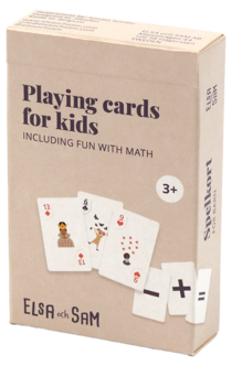 Elsa och Sam kortlek barn, med mattekort, från 3 år