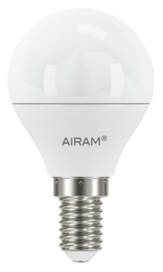 Airam Oiva LED-lamppu E14 4,9 W, lämpimän valkoinen