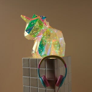 Enhörning LED dekorationsbelysning batteri 30 cm