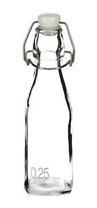 Glasflaska med snäpplock