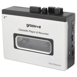 Groov-e bärbar kassettspelare Bluetooth vit, PS530SR