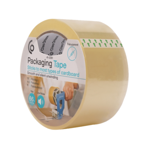 Packtejp tystavrullad transparent 50 mm x 66 m