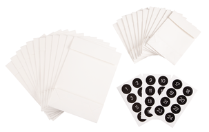 Adventspåsar 24-pack, vit