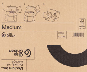 Flyttlåda med handtag, medium 51 x 30,5 x 44,5 cm, 5-pack