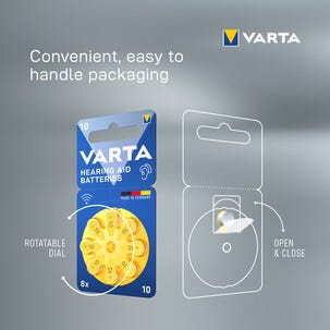 Varta HAB 10 hörapparatsbatteri 1,4 V, 8-pack