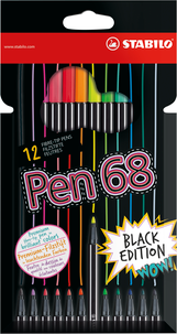 Pennor Fineliner Stabilo Pen 68 Black Edition
