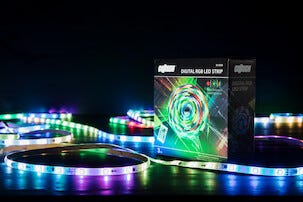 LED-lista RGB, näyttävät valot ja kaukosäädin, Cotech