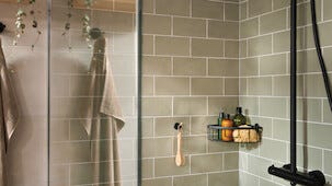 Tesa Aluxx Suihkuhylly yksitasoinen, itsekiinnittyvä, musta