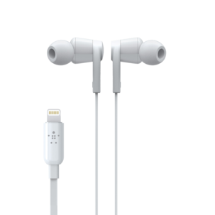 Hörlurar med mikrofon och Lightningkontakt, Belkin  Rockstar