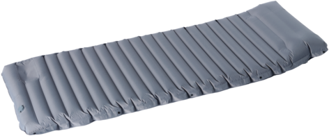 Uppblåsbart liggunderlag grå, 195×70×10 cm