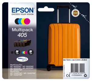 Epson 405 Matkalaukku Mustekasetti, monipakkaus