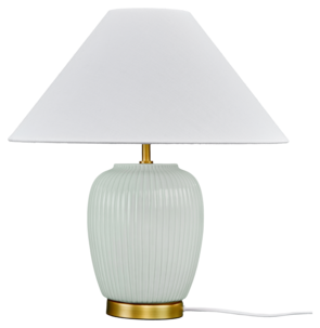 Northlight bordslampa keramik mintgrön, 46,5 cm