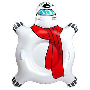 Puhallettava liukuri jääkarhu