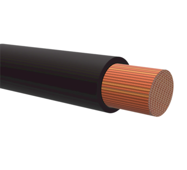 Nelco batterikabel RK 50 mm2 svart, 2 meter