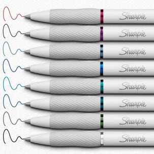 Sharpie S-Gel gelpenna 0,7 mm, blandade färger, 8-pack