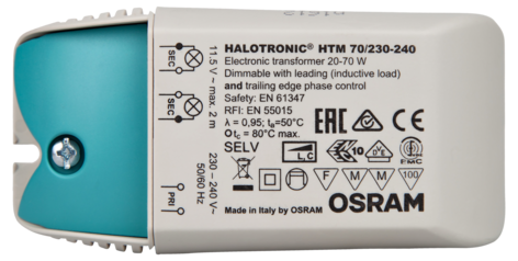 Osram Halotronic driver 12 V halogen, dimbar, HTM 70/230-240